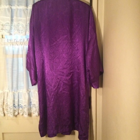 Victoria Secrets Silky Purple Lounge Cover-Up Robe - Picture 2 of 15